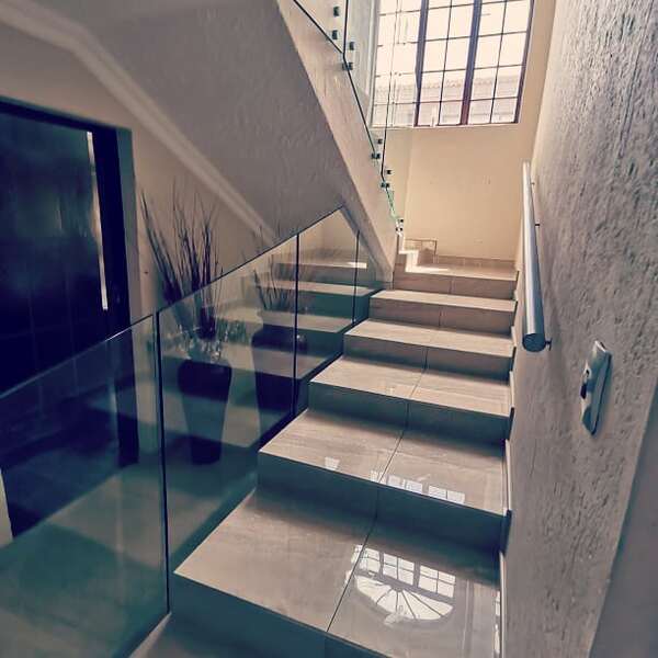 Glass ballustrades for stairs